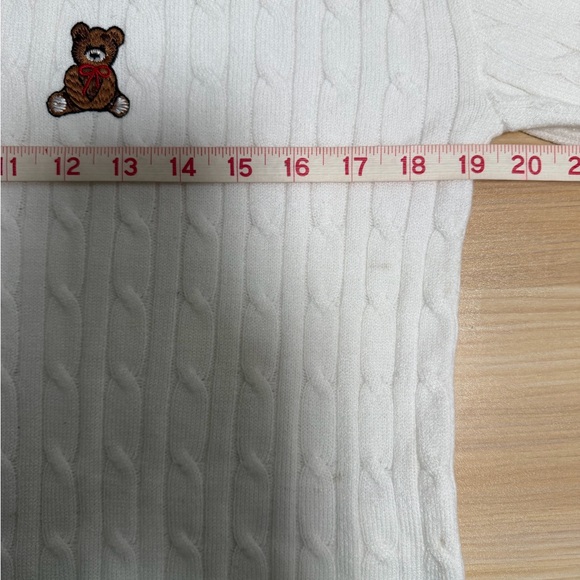 NWT RDI embroidered Ribbed teddy polo sweater XS Preppy City - Picture 4 of 7